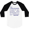 The Universe Is Made Of Protons Neutrons Elektrons And Morons 3/4 Sleeve Shirt