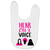 Women's March Hear Our Voice Baby Bibs