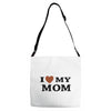 i love my mom Adjustable Strap Totes