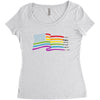 lightsaber rainbow Women's Triblend Scoop T-shirt
