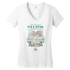 lucky dragon lager Women's V-Neck T-Shirt