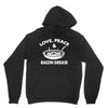 love peace and bacon grease Hoodie