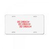 Red Sparrow License Plate