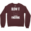 alien blow it fingering Crewneck Sweatshirt