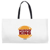 murder king Weekender Totes