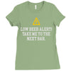 low beer alert Ladies Fitted T-Shirt