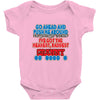 push me around granny Baby Onesie
