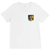 Flower Pocket V-Neck Tee