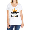 The Best Dad Ladies Curvy T-Shirt