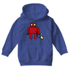 bird powered robot Youth Hoodie