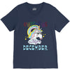unicorns are born in december cute unicorn V-Neck Tee