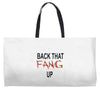 back that fang up Weekender Totes