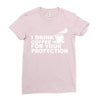 for your protection Ladies Fitted T-Shirt