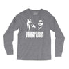 blues brothers inspired on a mission from god funny Long Sleeve Shirts