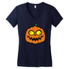crazy pumpkin Women's V-Neck T-Shirt