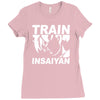 silver edition train insaiyan dragonball z insane bodybuilding goku Ladies Fitted T-Shirt