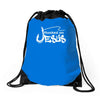 hooked on jesus Drawstring Bags