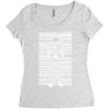 banksy prisoner barcode Women's Triblend Scoop T-shirt