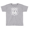 route 66 stampa bianca starda america sport Toddler T-shirt