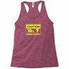 caution zombies crossing t shirt x large funny walking brains awesome Racerback Tank