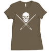 pool ball player Ladies Fitted T-Shirt