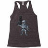 time traveling cyborg Racerback Tank