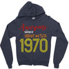 awesome since november 1970 Zipper Hoodie