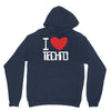 i love techno Hoodie