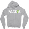 Panda Write T-Shirt Zipper Hoodie