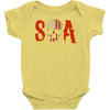 sons of anarchy soa tv show skull reaper american flag Baby Onesie