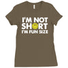 small tiny little shorty person gift tee Ladies Fitted T-Shirt