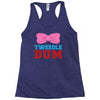 tweedle dee matching Racerback Tank