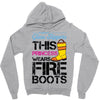 Forget Glass Slippers This Princess Wears Fire Boots Zipper Hoodie