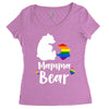 mama bear gay pride Women's Triblend Scoop T-shirt