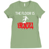 the floor is lava Ladies Fitted T-Shirt