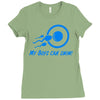 my boys can swim Ladies Fitted T-Shirt