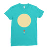 minimal solar system Ladies Fitted T-Shirt