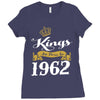 kings are born in 1962 Ladies Fitted T-Shirt