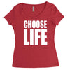 choose life Women's Triblend Scoop T-shirt