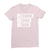 v6 swim bike run Ladies Fitted T-Shirt