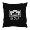 oh snap Throw Pillow