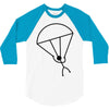stick man skydiving 3/4 Sleeve Shirt