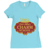 charm school Ladies Fitted T-Shirt