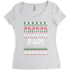ugly christmas papi Women's Triblend Scoop T-shirt