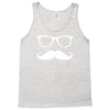 mustache glasses nerd Tank Top