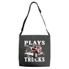 plays with trucks family matching Adjustable Strap Totes