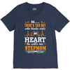 There's This Boy Who Stole My Heart He Calls Me Stepmom V-Neck Tee