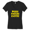 more cheese please Women's V-Neck T-Shirt