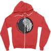 sci fi yin yang Zipper Hoodie