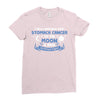 I Love Someone with Stomach Cancer to The Moon and Back to Infinity Ladies Fitted T-Shirt